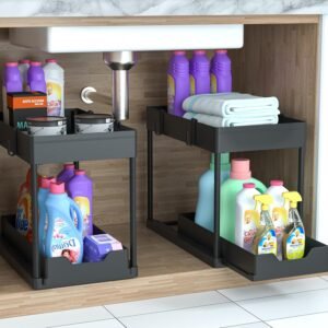 DEKAVA Under Sink Organizer 2 Pack