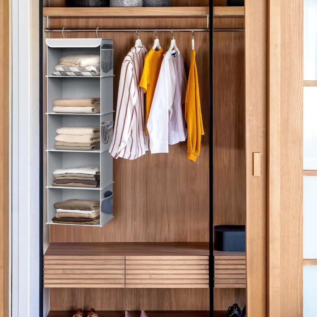 Simple Houseware 5 Shelf Hanging Closet Organizer