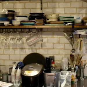 a kitchen filled with lots of pots and pans