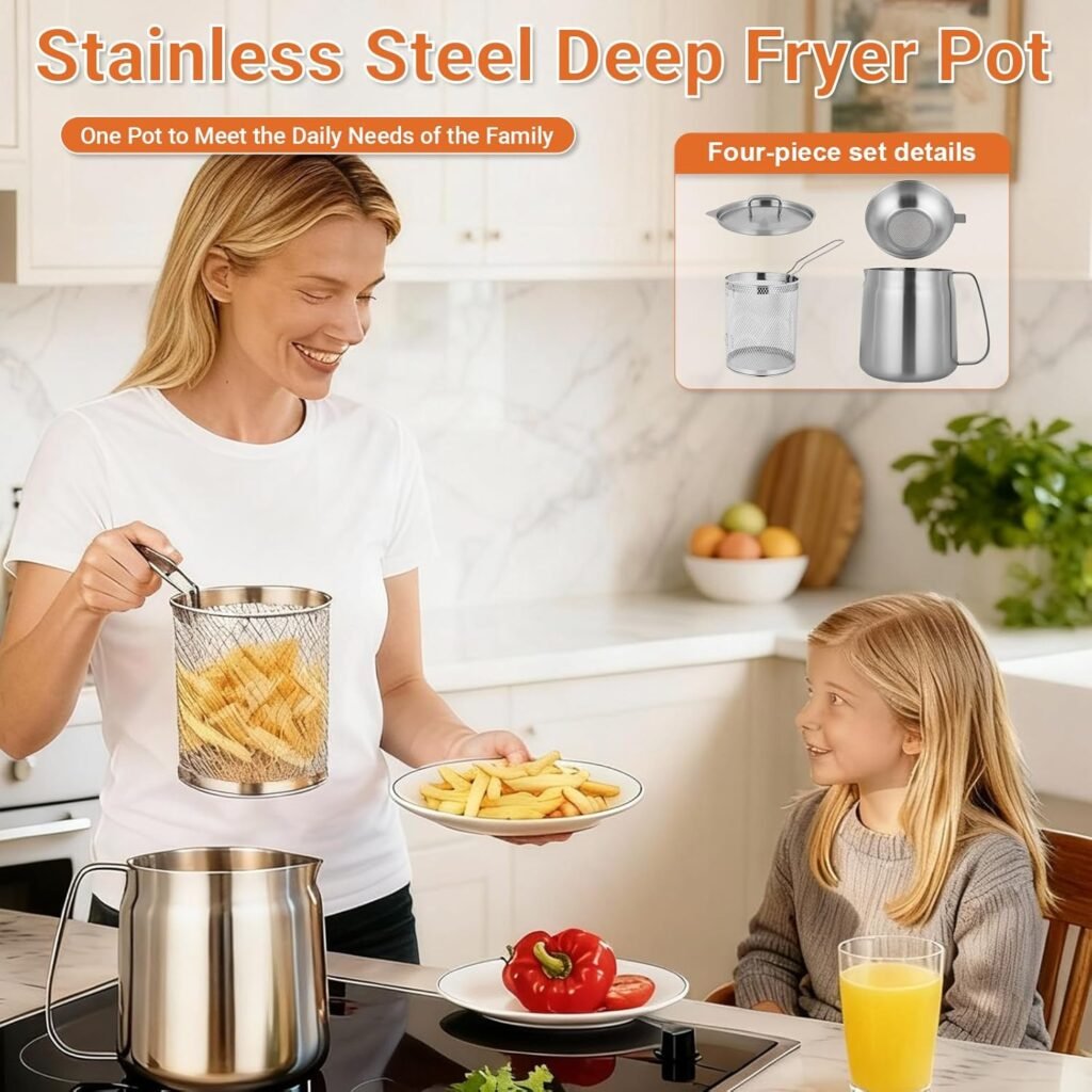 119oz Stainless Steel Deep Fryer Pot
