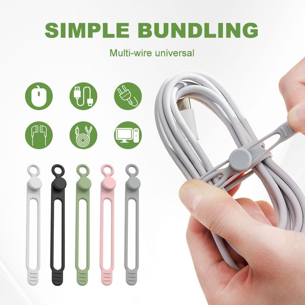 Silicone Cable Ties Reusable